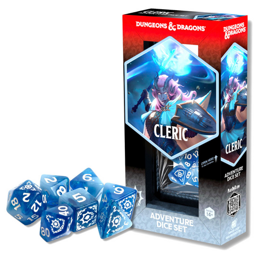 D&D ADVENTURE DICE CLERIC BLUE/WHITE