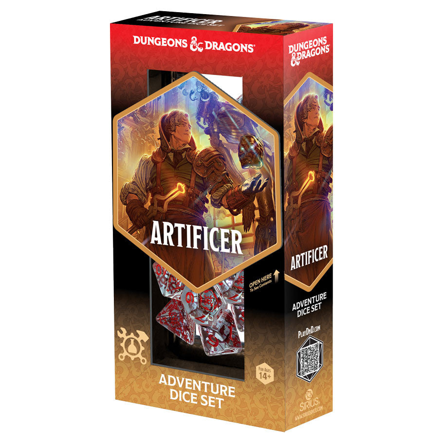 D&D ADVENTURE DICE ARTIFICER, CLEAR