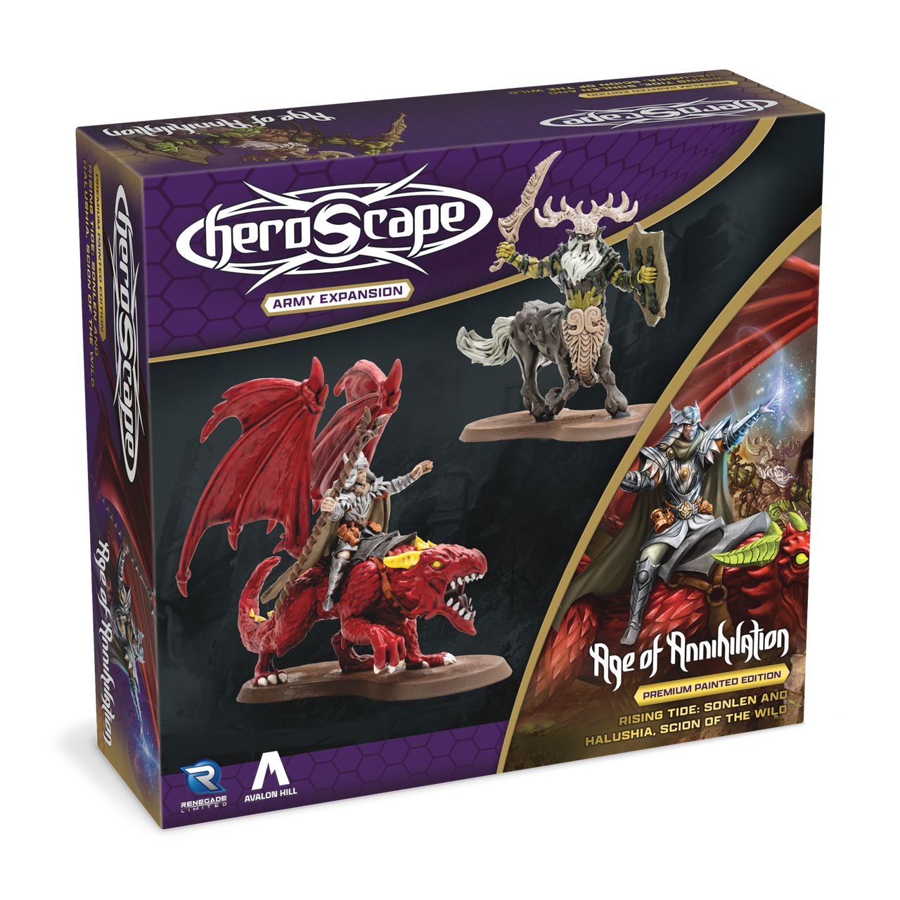 HEROSCAPE RISING TIDE - SONLEN & HALUSHIA, SCION OF THE WILD PREMIUM PAINTED EDITION