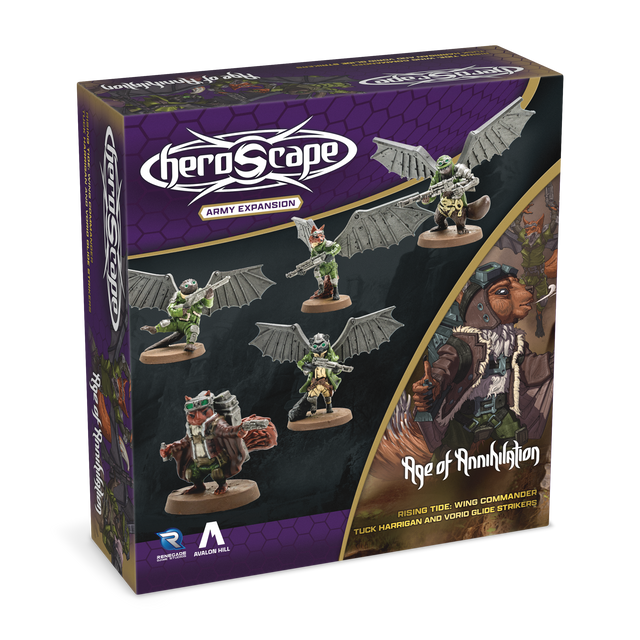 HEROSCAPE RISING TIDE - WING COMMANDER TUCK HARRIGAN & VORID GLIDESTRIKERS