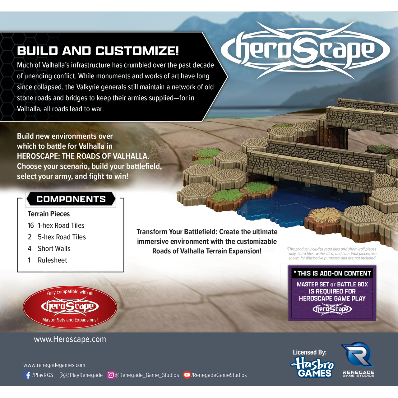 HEROSCAPE ROADS OF VALHALLA TERRAIN EXPANSION
