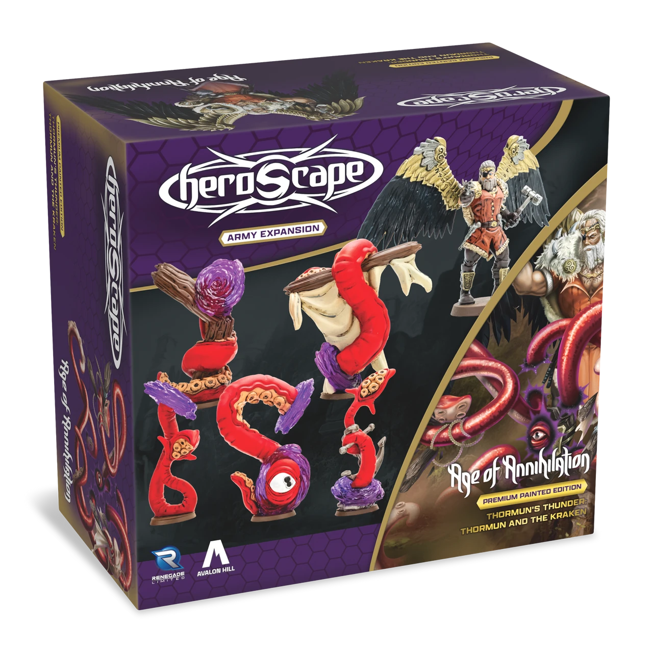 HEROSCAPE THORMUN'S THUNDER PREMIUM PAINTED EDITION THORMUN AND THE KRAKEN
