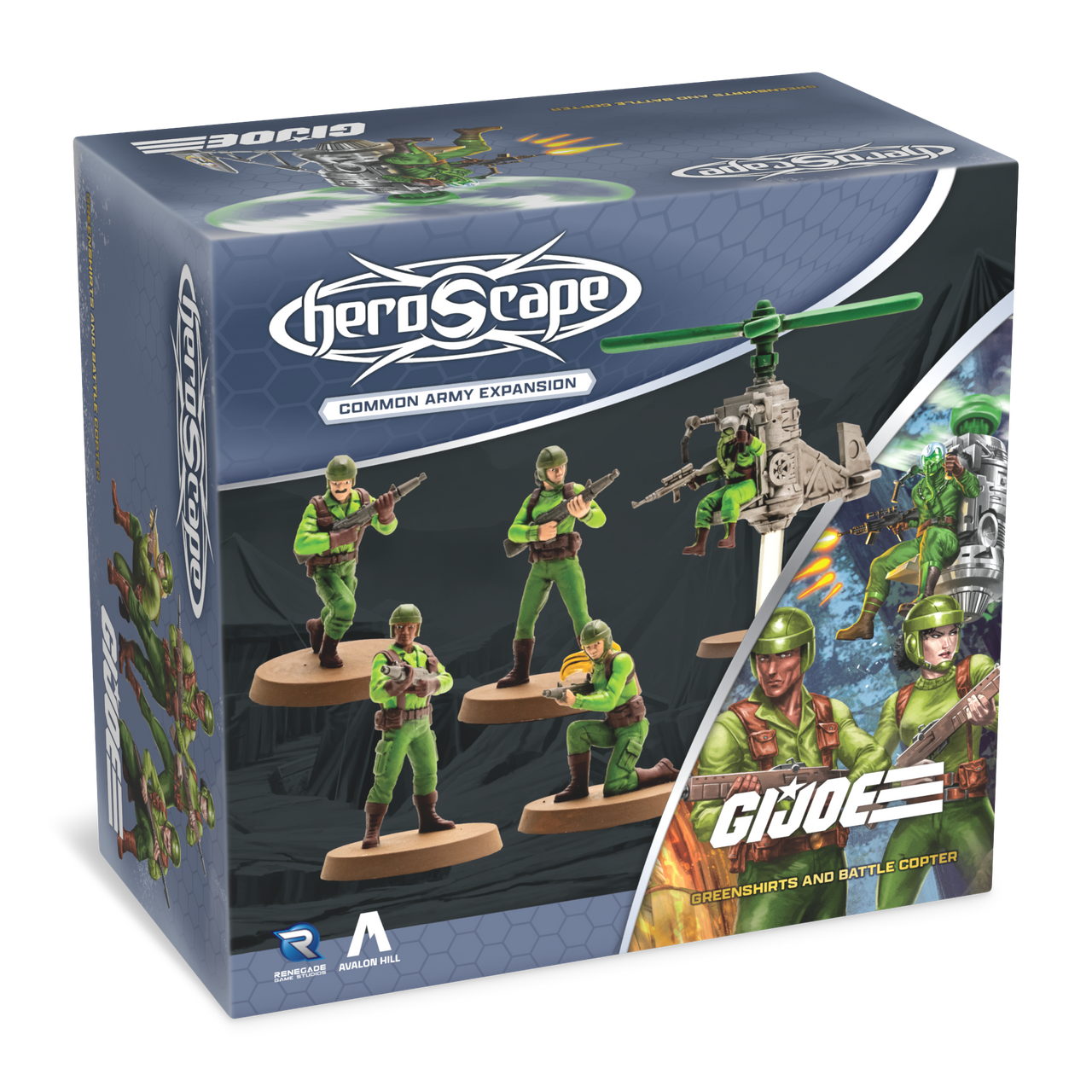 HEROSCAPE GI JOE: GREENSHIRTS & BATTLE COPTER