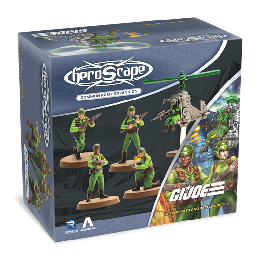 HEROSCAPE GI JOE: GREENSHIRTS & BATTLE COPTER