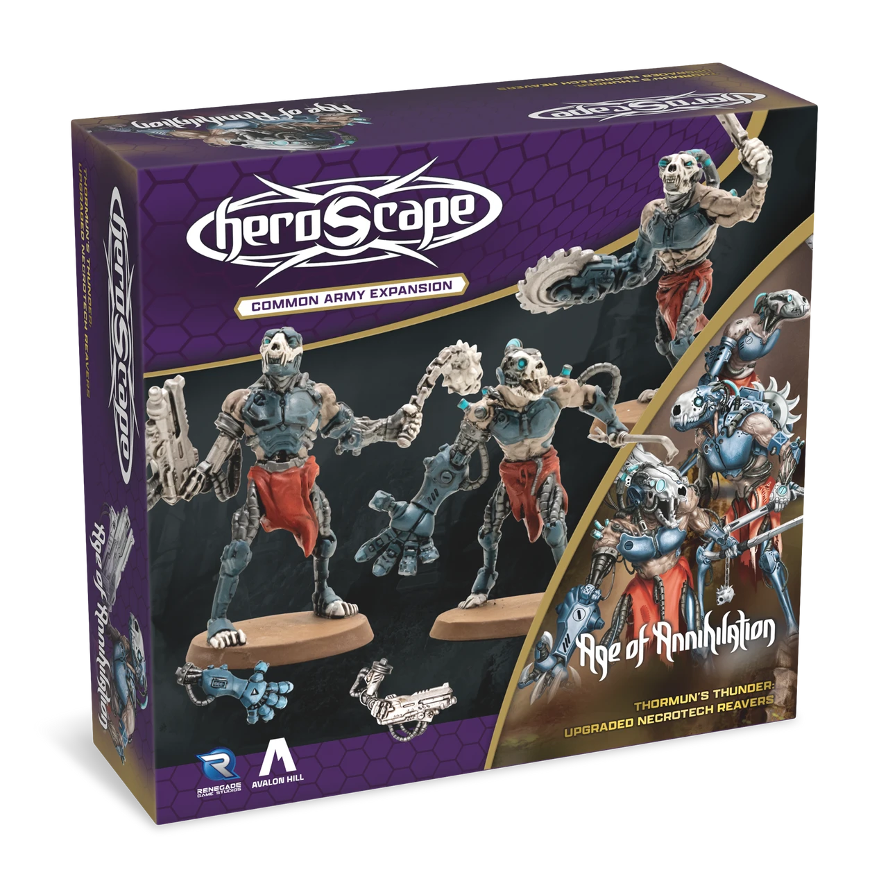 HEROSCAPE THORMUN'S THUNDER UPGRADED NECROTECH REAVERS