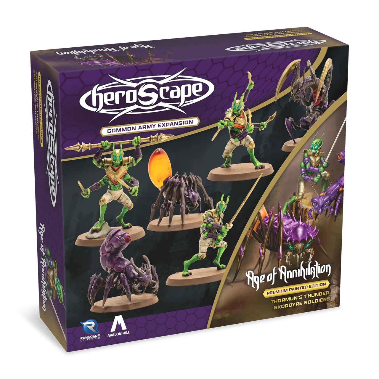 HEROSCAPE THORMUN'S THUNDER PREMIUM PAINTED EDITION SKORDYRE SOLDIERS