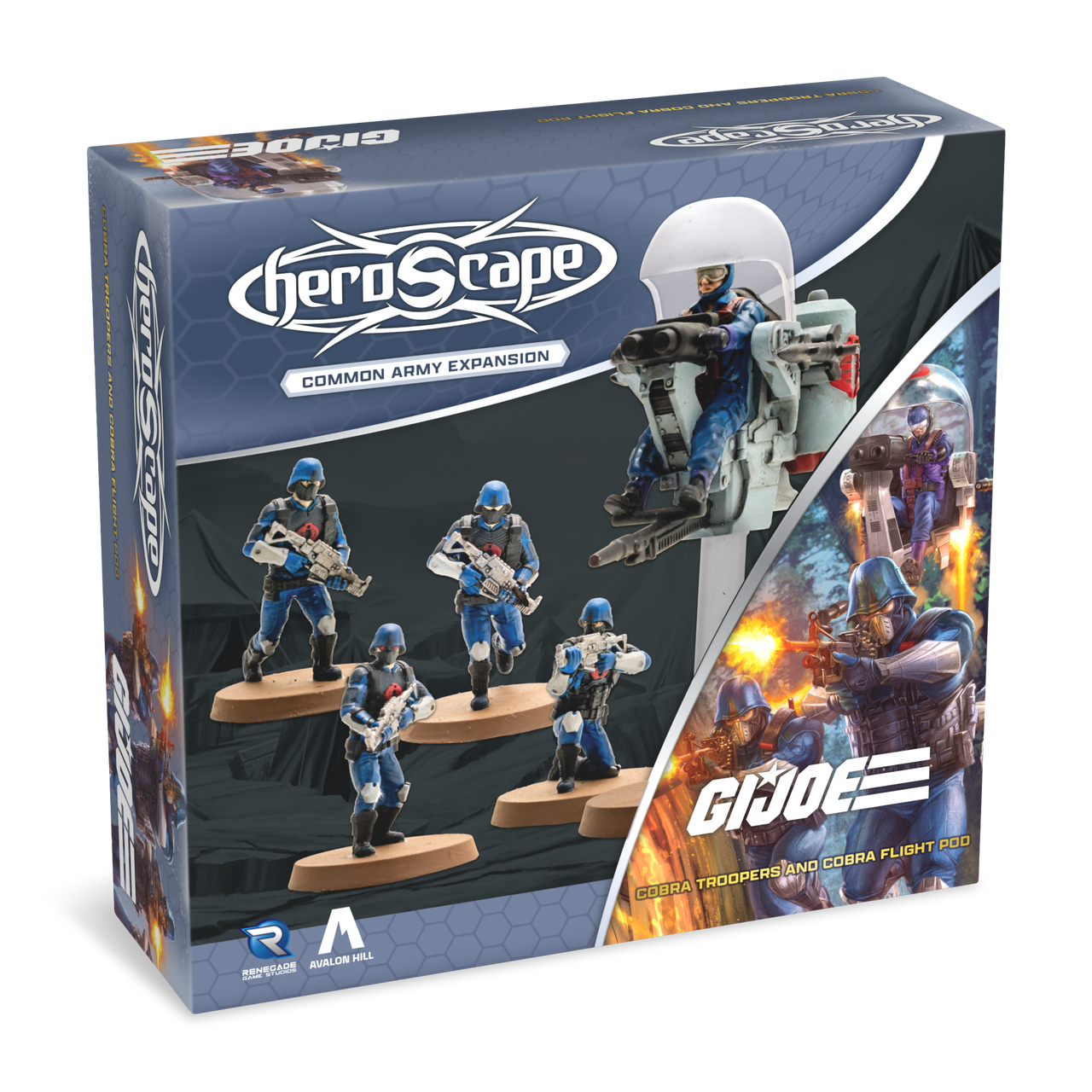 HEROSCAPE GI JOE: COBRA TROOPERS & COBRA FLIGHT POD