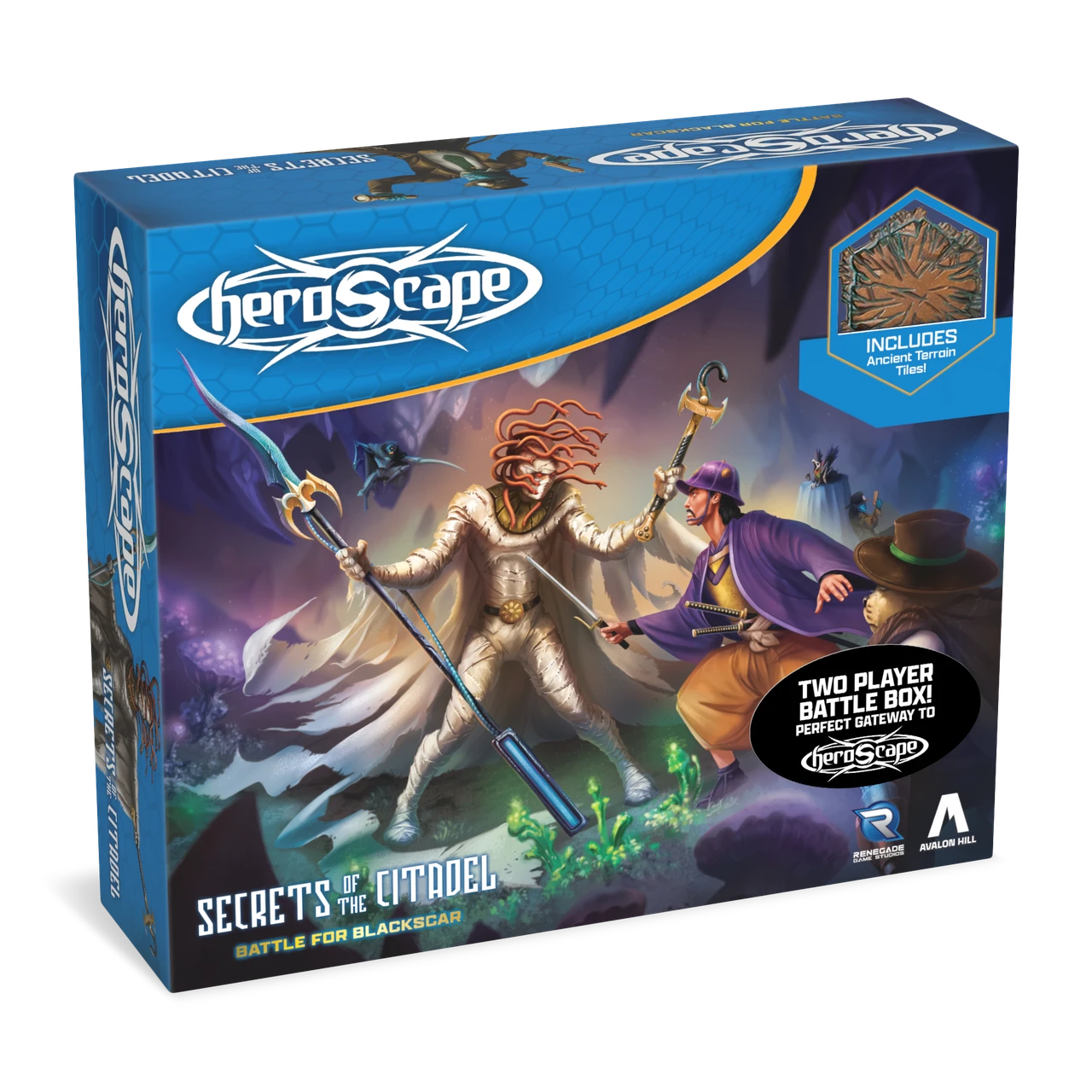 HEROSCAPE SECRETS OF THE CITADEL BATTLE FOR BLACKSCAR BATTLE BOX