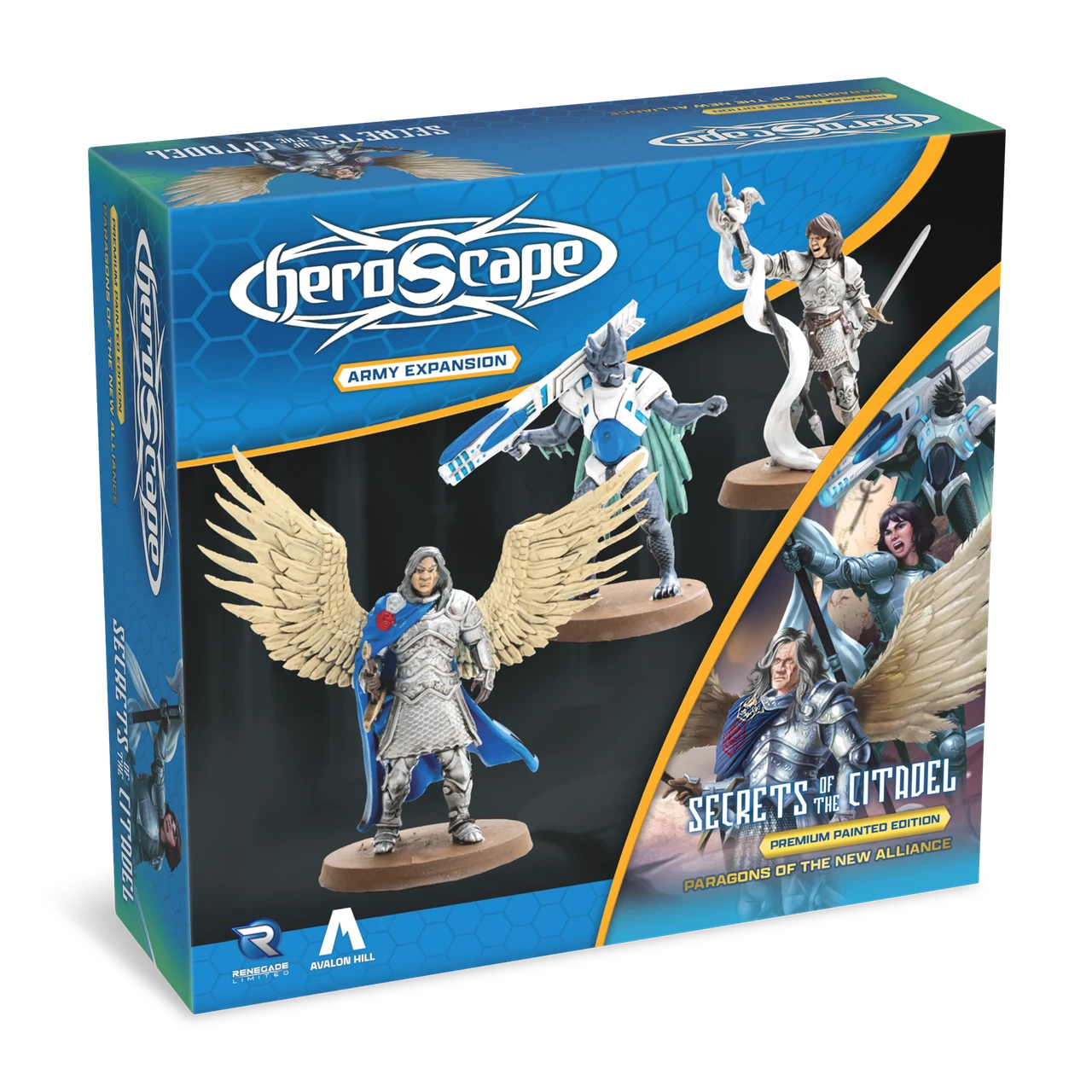 HEROSCAPE SECRETS OF THE CITADEL PARAGONS OF THE NEW ALLIANCE PREMIUM PAINTED EDITION