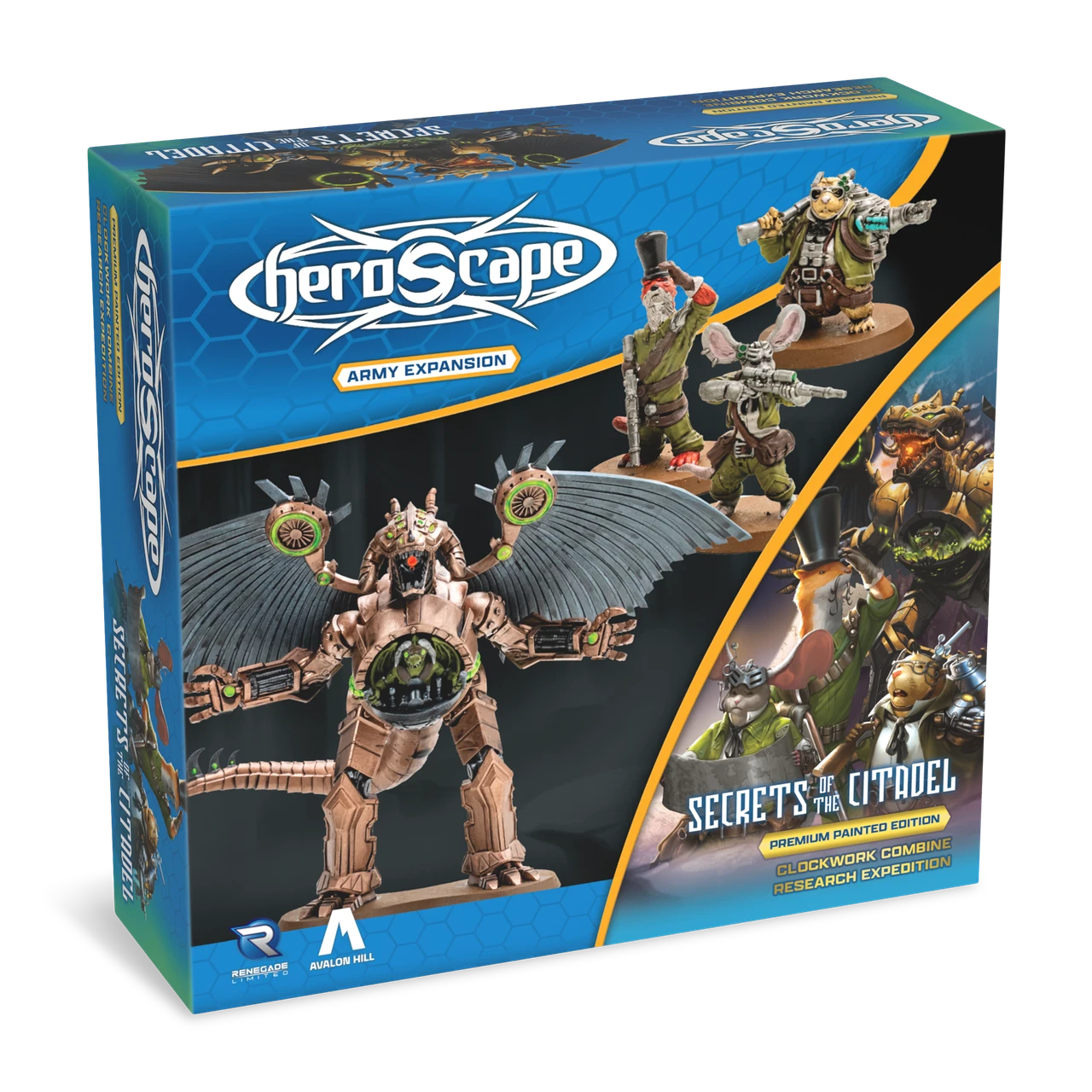 HEROSCAPE SECRETS OF THE CITADEL CLOCKWORK COMBINE RESEARCH EXPEDITION PREMIUM PAINTED EDITION