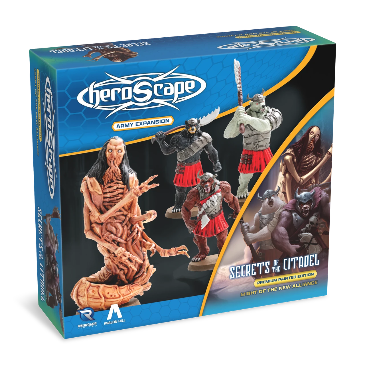 HEROSCAPE SECRETS OF THE CITADEL MIGHT OF THE NEW ALLIANCE PREMIUM PAINTED EDITION