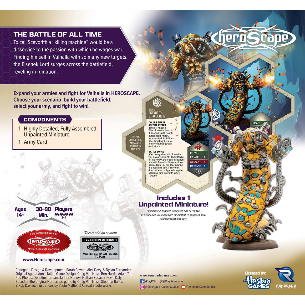 HEROSCAPE BOILING TENSION - SCAVORITH LORD OF RUIN