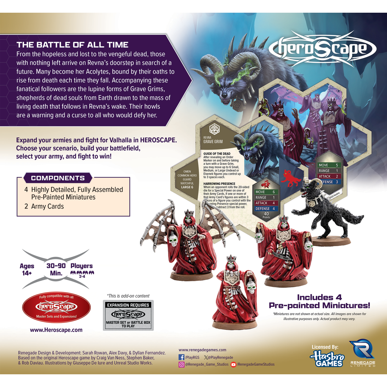 HEROSCAPE BOILING TENSION - REVNAN ACOLYTES AND GRAVE GRIM PREMIUM PAINTED EDITION