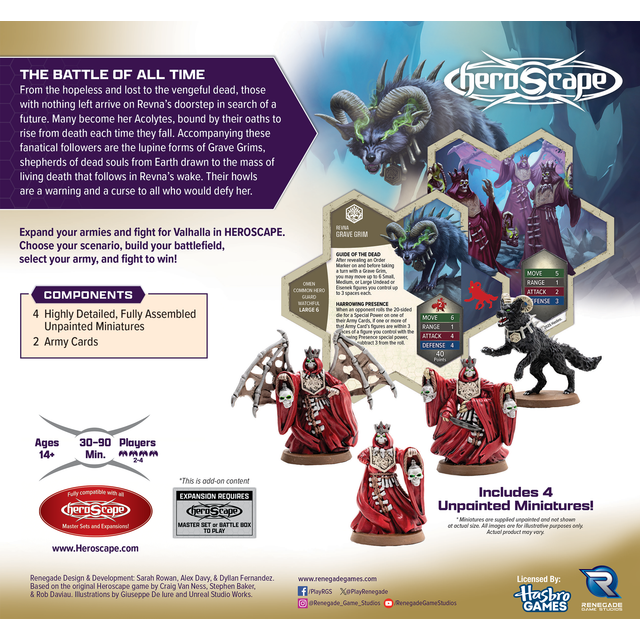 HEROSCAPE BOILING TENSION REVNAN ACOLYTES AND GRAVE GRIM