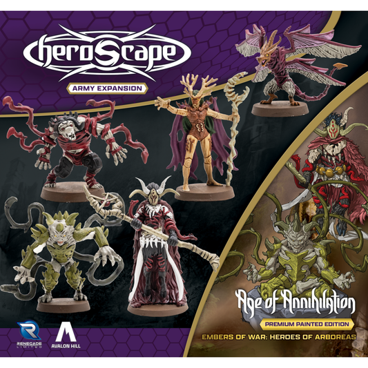 HEROSCAPE HEROES OF ABOREAS ARMY EXPANSION PREMIUM PAINTED EDITION