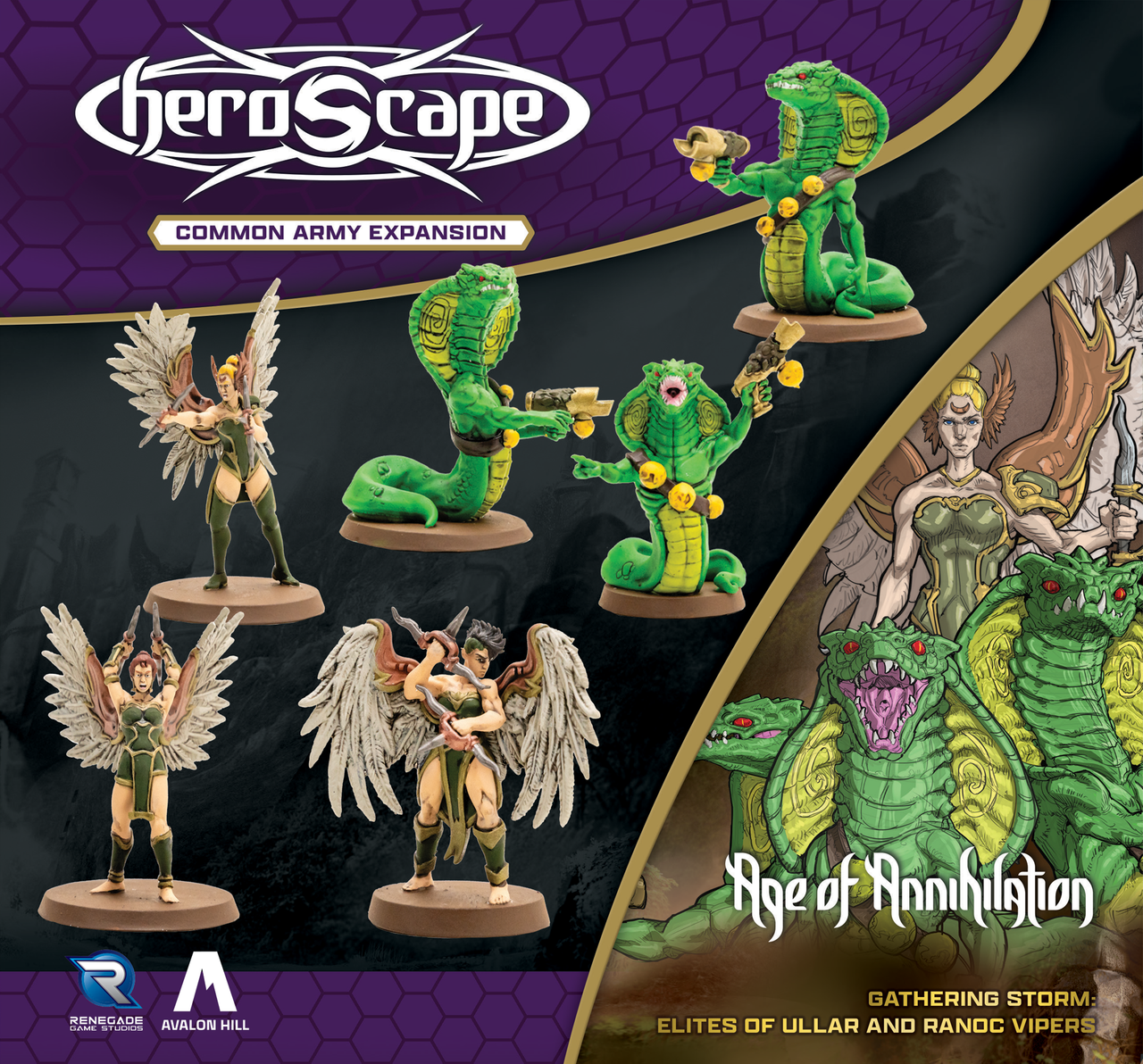 HEROSCAPE GATHERING STORM ELITES OF ULLAR & RANOC VIPERS