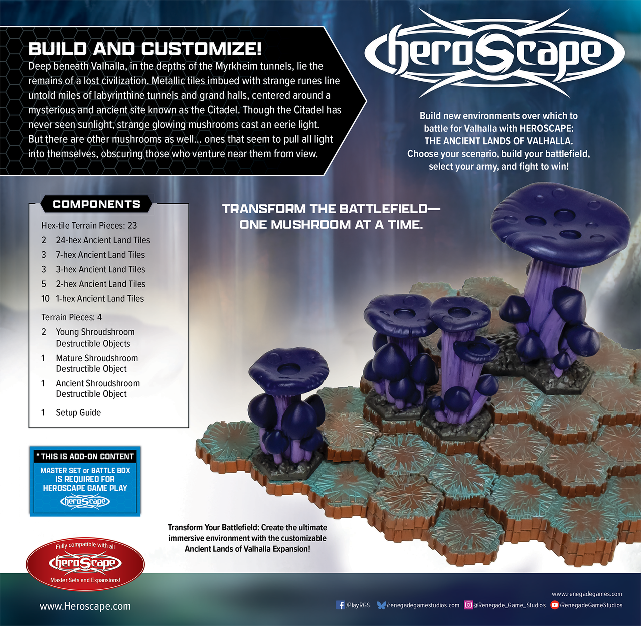 HEROSCAPE THE ANCIENT LANDS OF VALHALLA TERRAIN EXPANSION