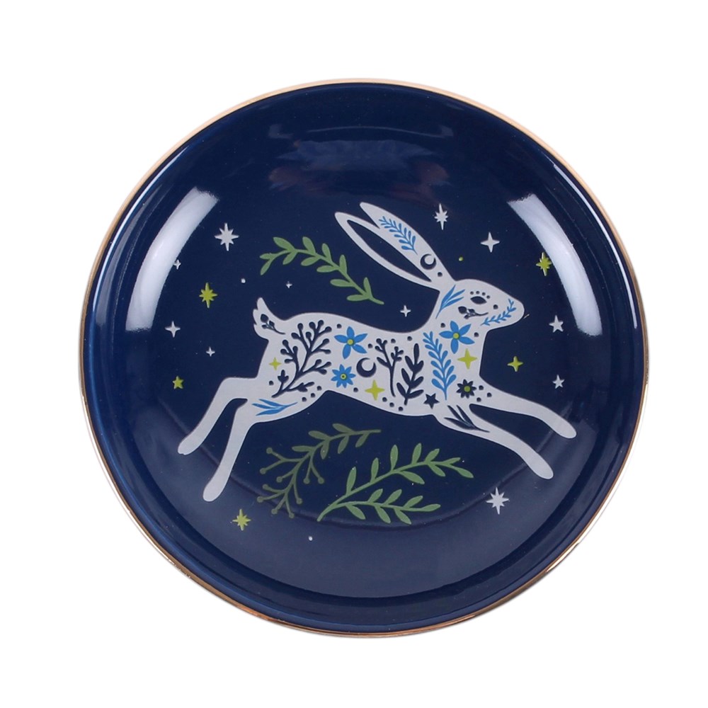 LEAPING HARE TRINKET DISH