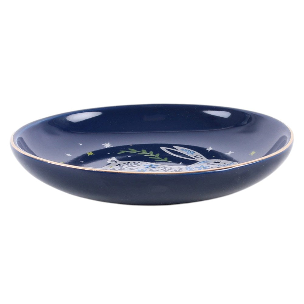LEAPING HARE TRINKET DISH