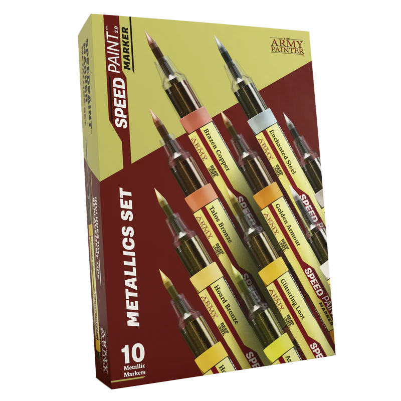 THE ARMY PAINTER SPEEDPAINT MARKER METALLICS SET