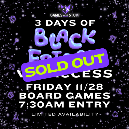 BLACK FRIDAY VIP TICKET 2025 FRIDAY BOARD GAMES (11/28/2025)