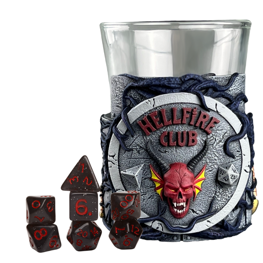 STRANGER THINGS MINI DICE CUPS HELLFIRE CLUB