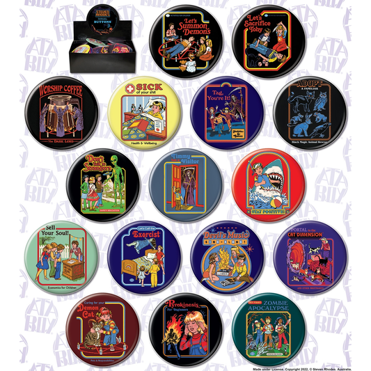 STEVEN RHODES CLASSIC 3 INCH BUTTON