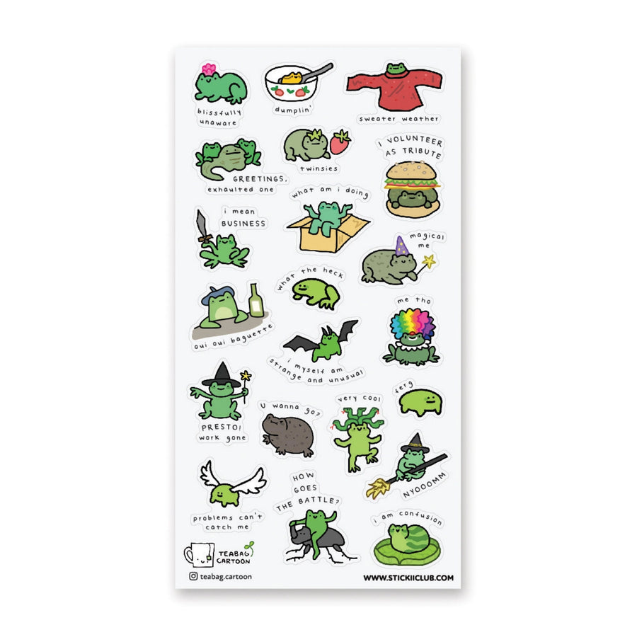 WHAT ARE FROGS? STICKER SHEET