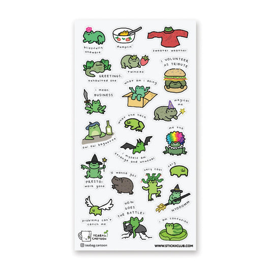 WHAT ARE FROGS? STICKER SHEET