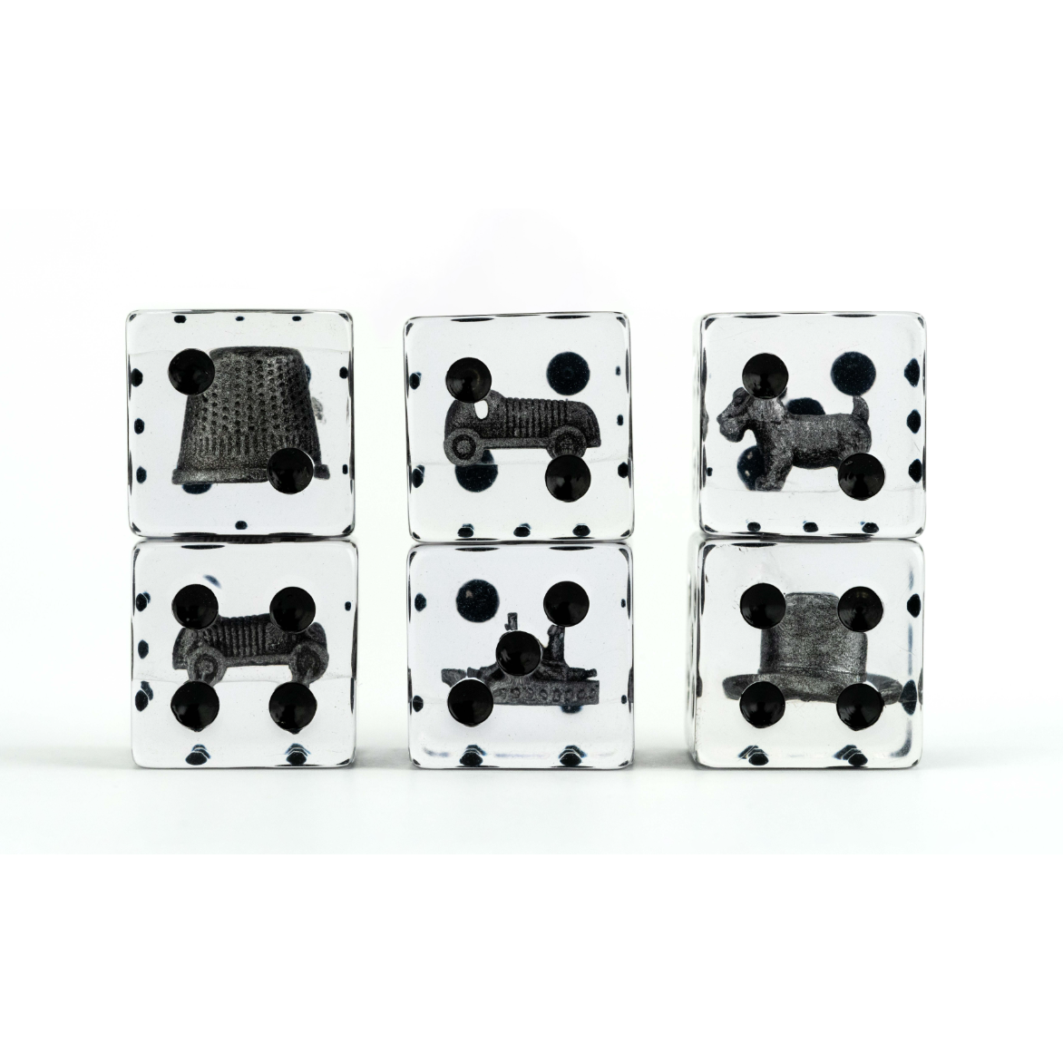 MONOPOLY 22MM DICE SET: TOKEN INCLUSIONS