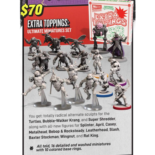 UNMATCHED TEENAGE MUTANT NINJA TURTLES ULTIMATE MINIATURES PACK