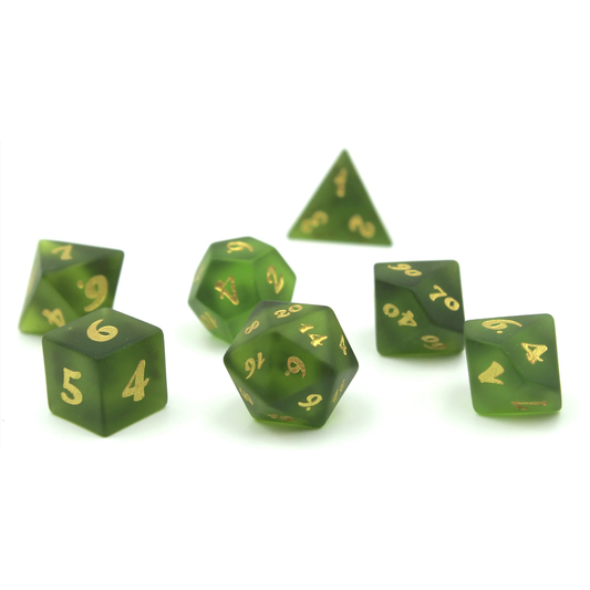 SEA FOAM LAGOON SEA GLASS DICE SET