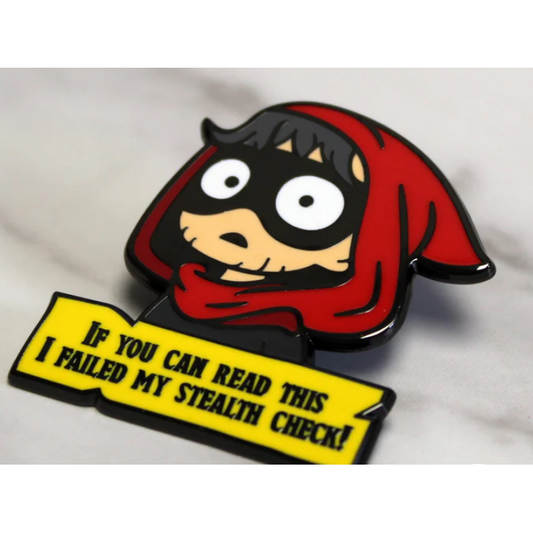 STEALTH CHECK ENAMEL PIN