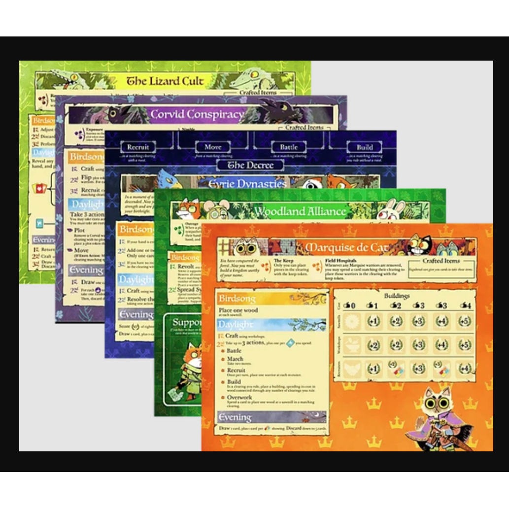 ROOT CARDSTOCK FACTION BOARD PACK