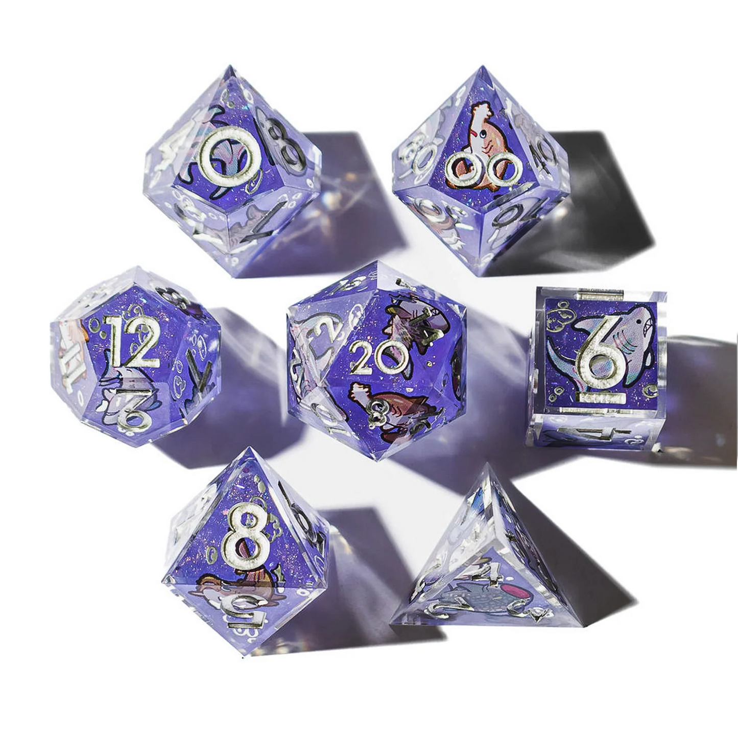 DISPEL SHARKS ICONIC 7PC DICE SET