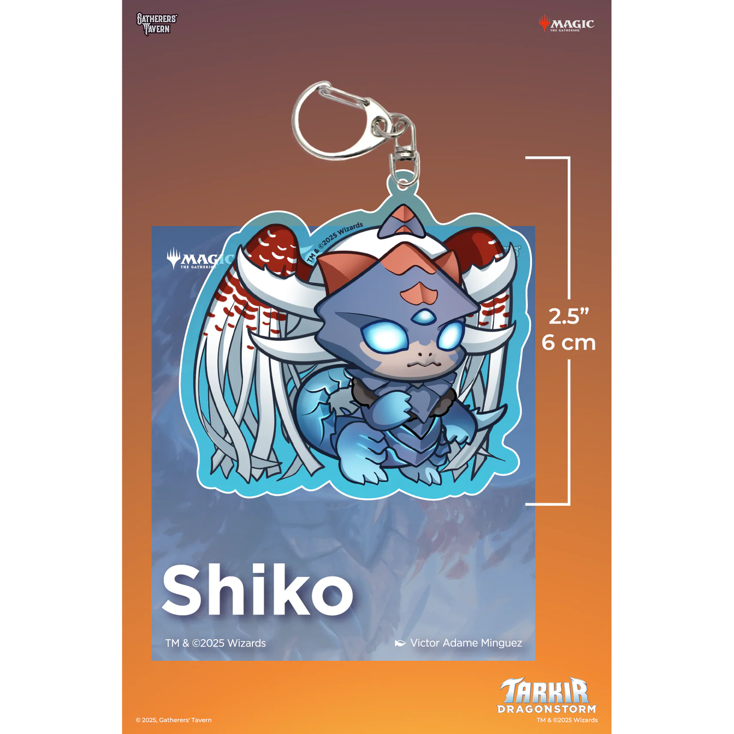 MTG TARKIR DRAGONS ACRYLIC KEYCHAIN