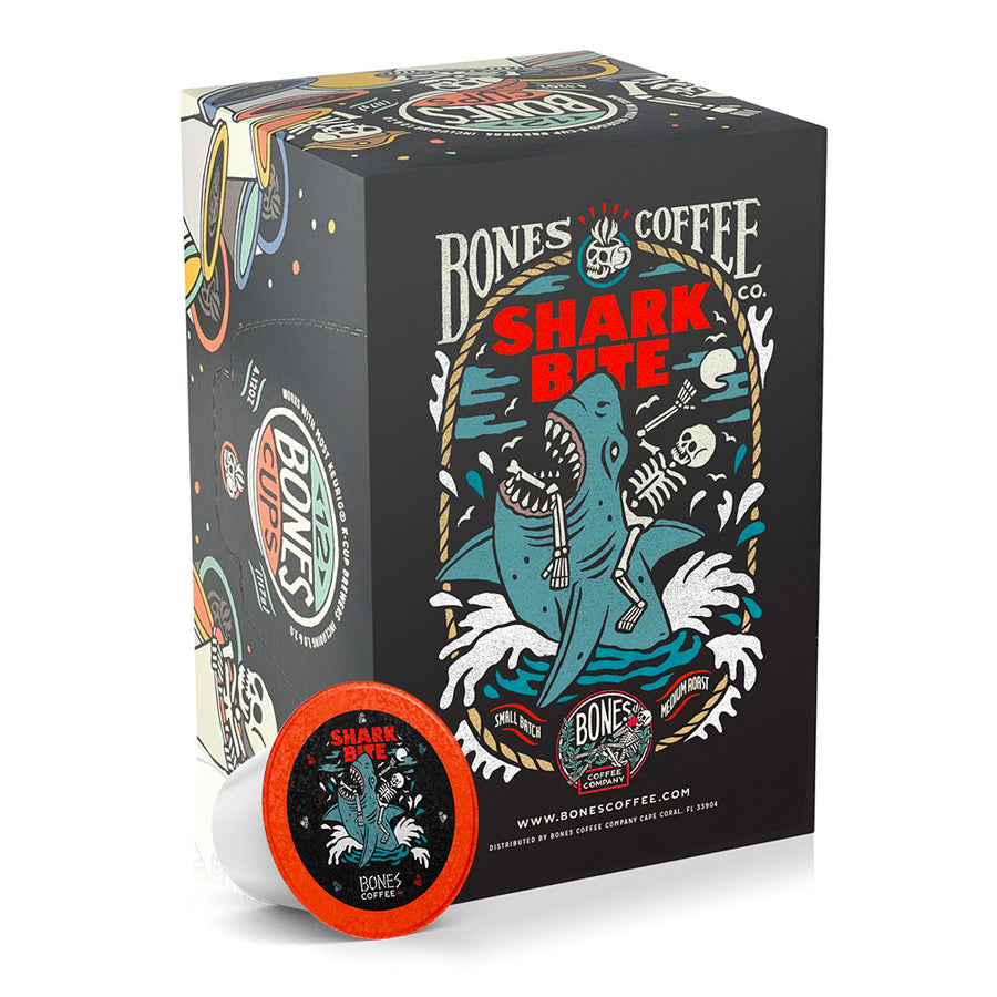 BONES COFFEE SHARK BITE 12CT CUPS