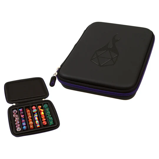 FORGED 6-ROW ZIP-UP DICE BOX W REMOVABLE TRAY