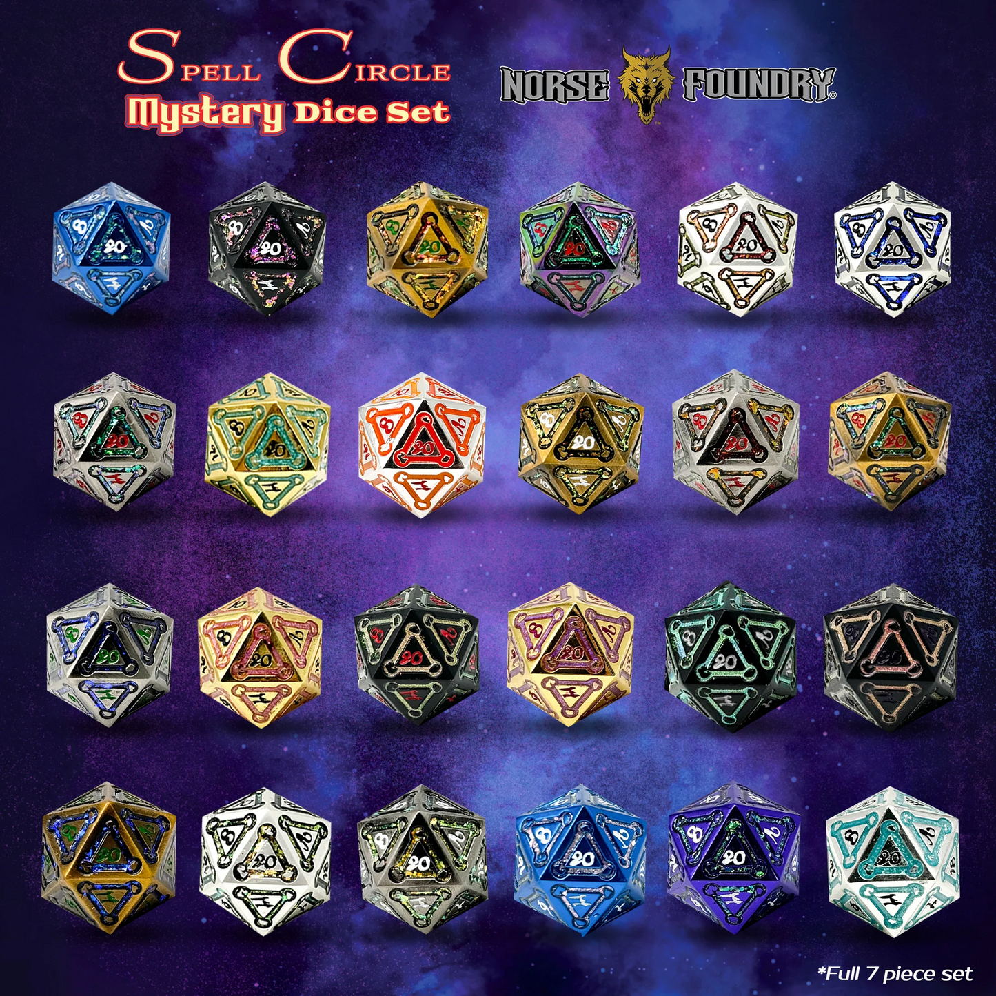 NORSE FOUNDRY SPELL CIRCLE MYSTERY DICE SET