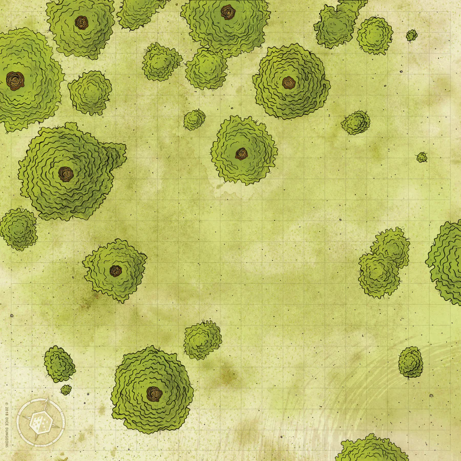 BATTLECLOTH MAP: STALWART FOREST