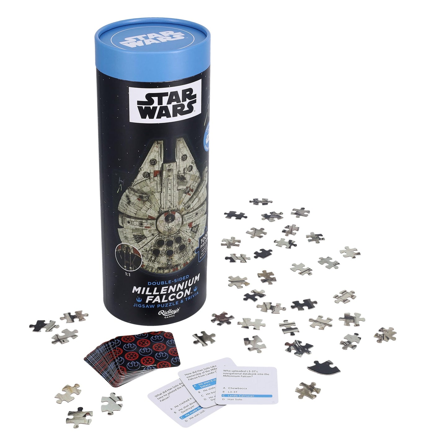 STAR WARS MILLENIUM FALCON JIGSAW PUZZLE & TRIVIA