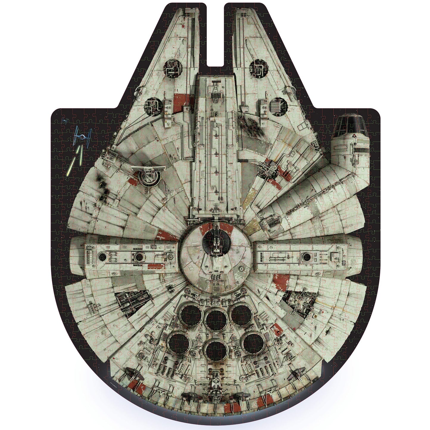 STAR WARS MILLENIUM FALCON JIGSAW PUZZLE & TRIVIA