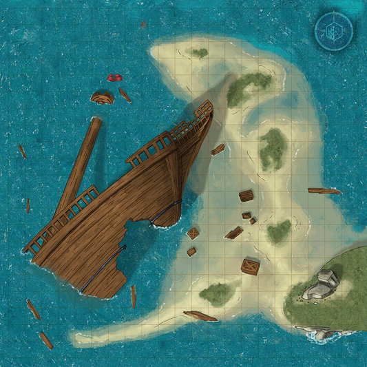 BATTLECLOTH MAP: SUNKEN SHIP