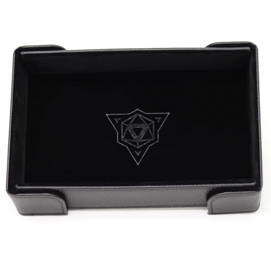 MAGNETIC RECTANGLE DICE TRAY: BLACK VELVET