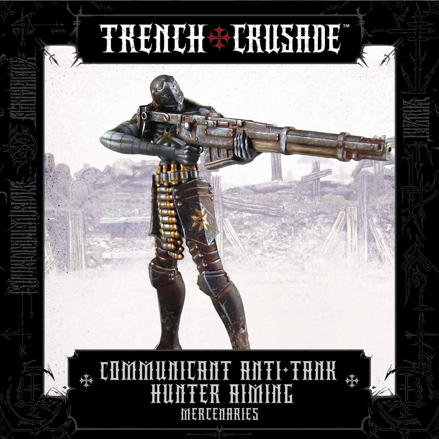 TRENCH CRUSADE MERCENARIES COMMUNICANT ANTI-TANK HUNTER (AIMING)