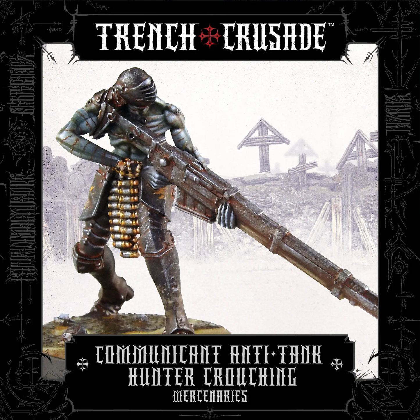 TRENCH CRUSADE MERCENARIES COMMUNICANT ANTI-TANK HUNTER (CROUCHING)