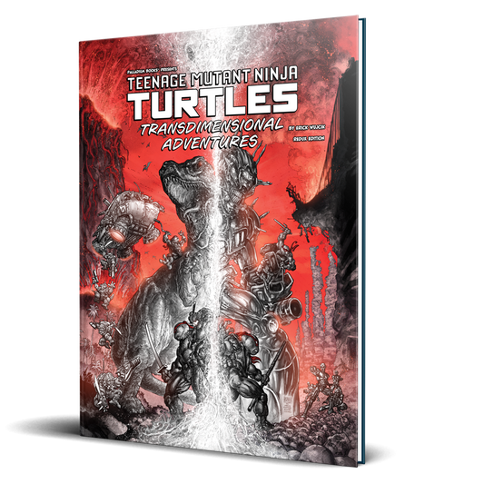 TEENAGE MUTANT NINJA TURTLES TRANSDIMENSIONAL ADVENTURES BLACK, WHITE, RED