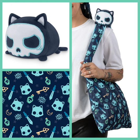 SKULL CAT PLUSHIE TOTE BAG