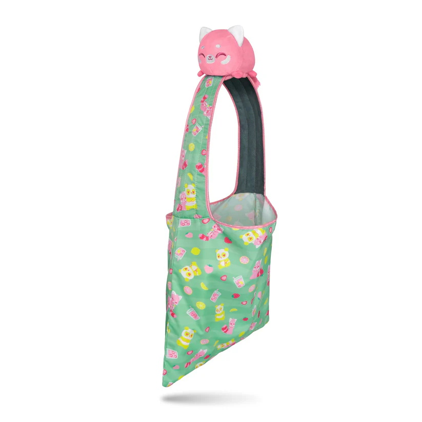 STRAWBERRY LEMONADE PANDA PLUSHIE TOTE BAG