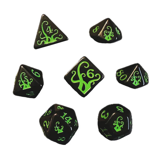 POLY DICE SET 7PC TENTACLES ICHOR & SLIME